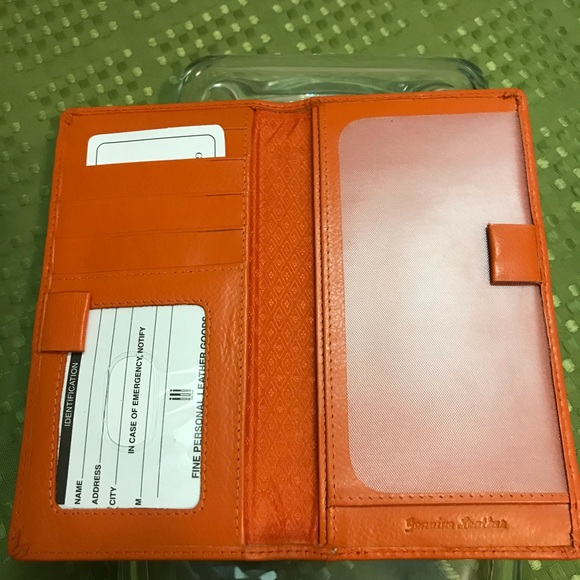 New GENUINE Leather checkbook cover wallet - Picture 3 of 3